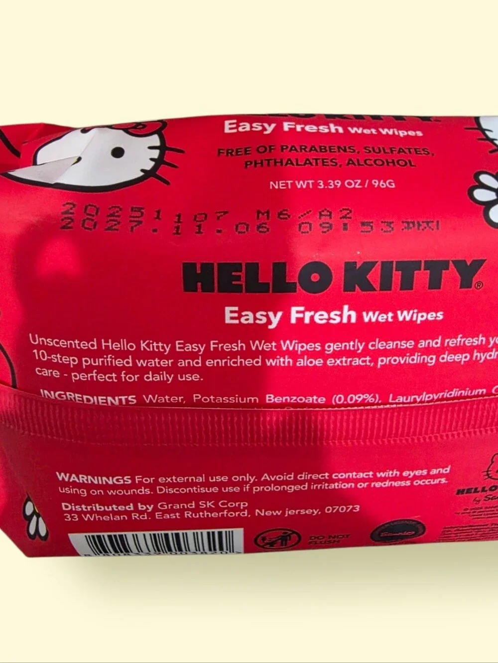 Hello Kitty | Other | Hello Kitty Sanrio Easy Fresh Wet Wipes Set Of 2 ...